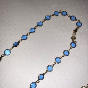Swarovski Crystal Blue 18” Necklace
